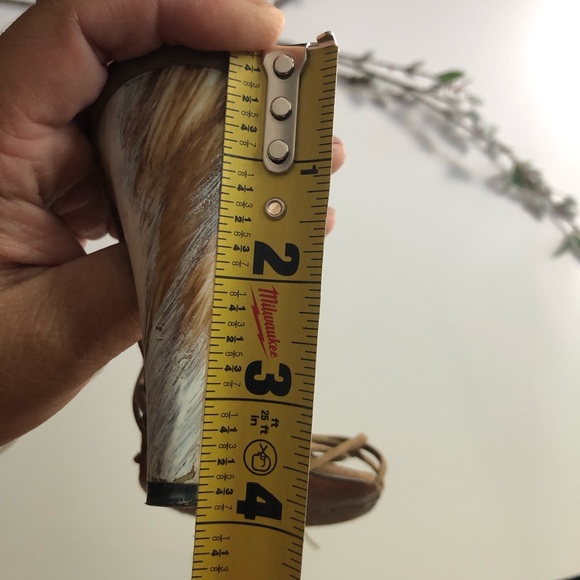 Dolce & Gabbana Brown Suede Leather Tie Up Sandals - Picture 7 of 8